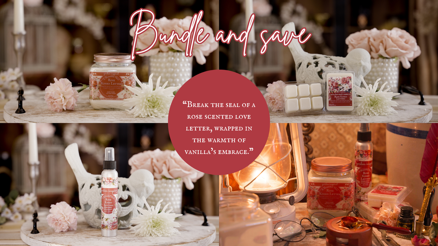 Rose Kissed Letters Bundle