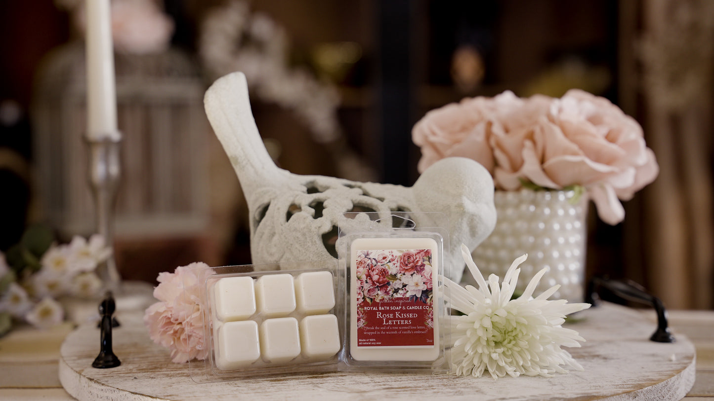 Rose Kissed Letters Wax Melts