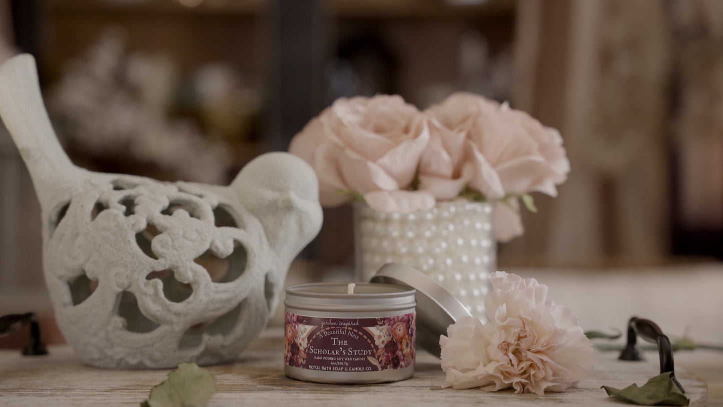 The Scholar's Study Candle Tin