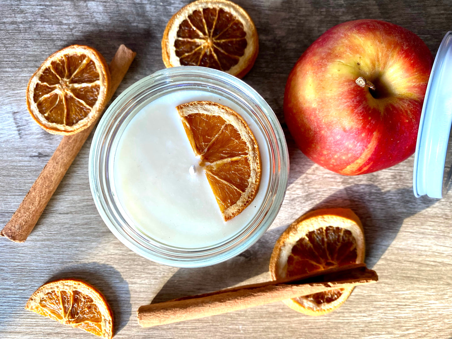 Apple & Orange Peel candle