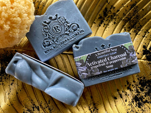 #1 Seller! Activated Charcoal Grapefruit & Peppermint Soap