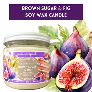 Brown Sugar & Fig Sox wax candle