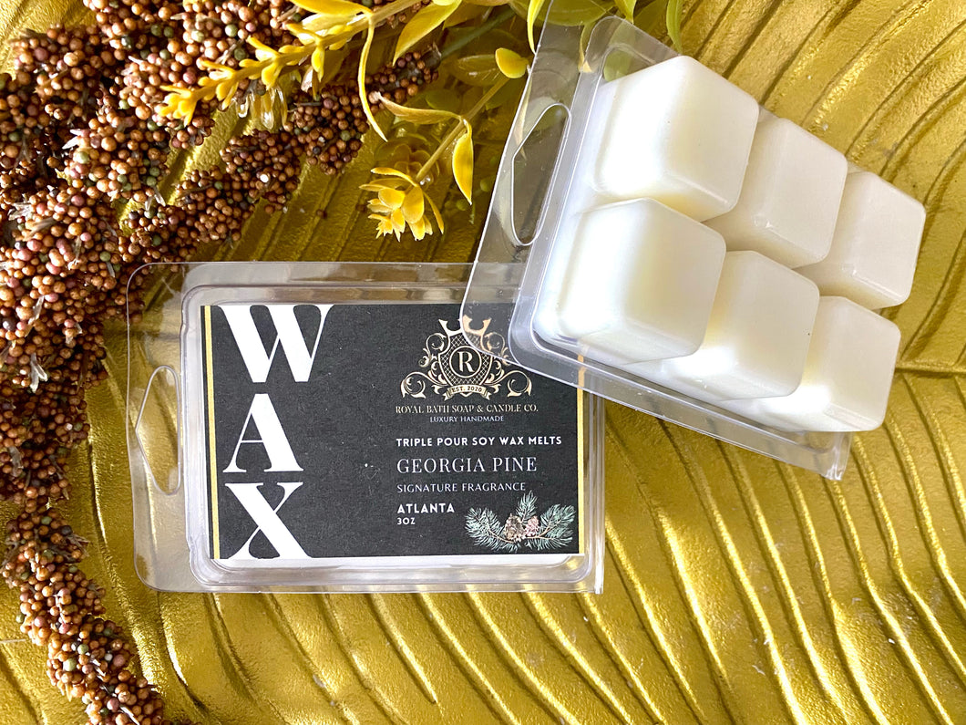 Georgia Pine Soy wax melts (Signature scent) – Royal Bath Soap & Candle Co.